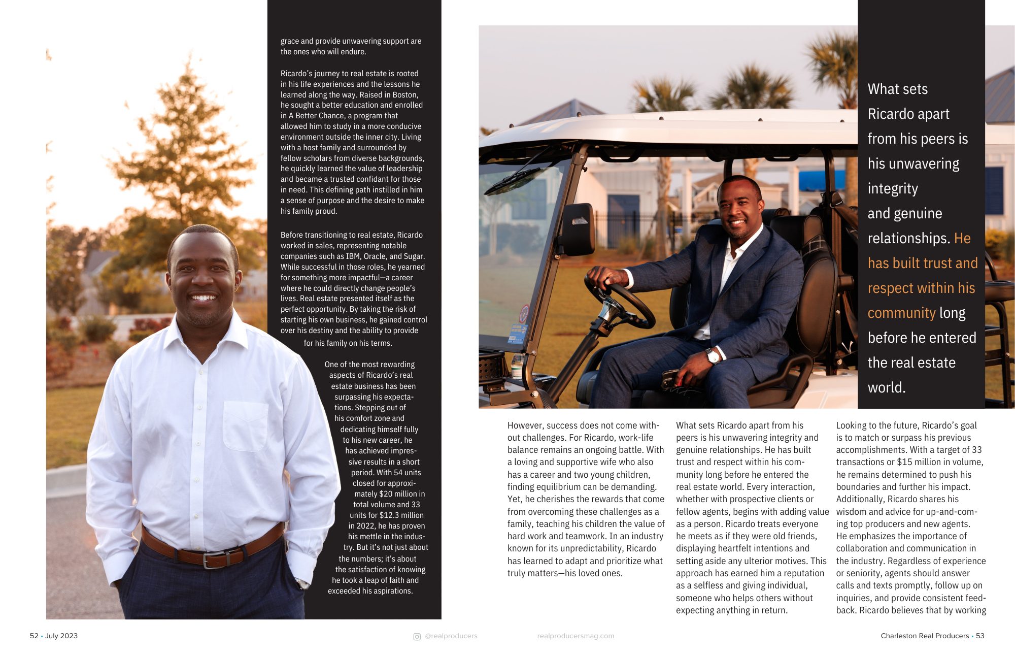 Ricardo Burton Charleston Real Producers Real Estate Agent Cane Bay